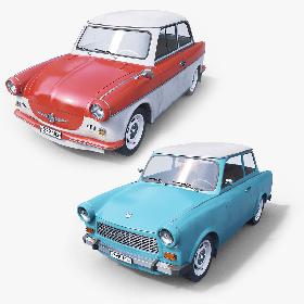3D Trabant Car Collection